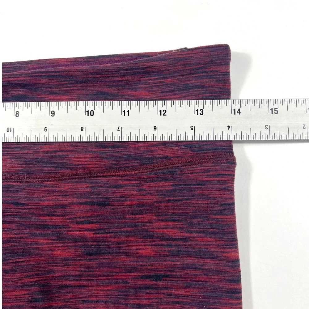 Alo Yoga Big Waves Short Small Garnet Space Dye Yoga Shorts Pilates Barre Gym